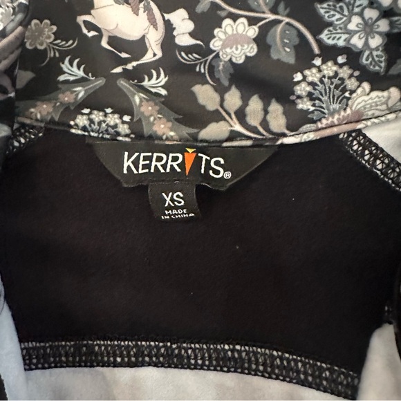 Kerrits Black and Gray Floral Long Sleeve Top - Picture 8 of 14